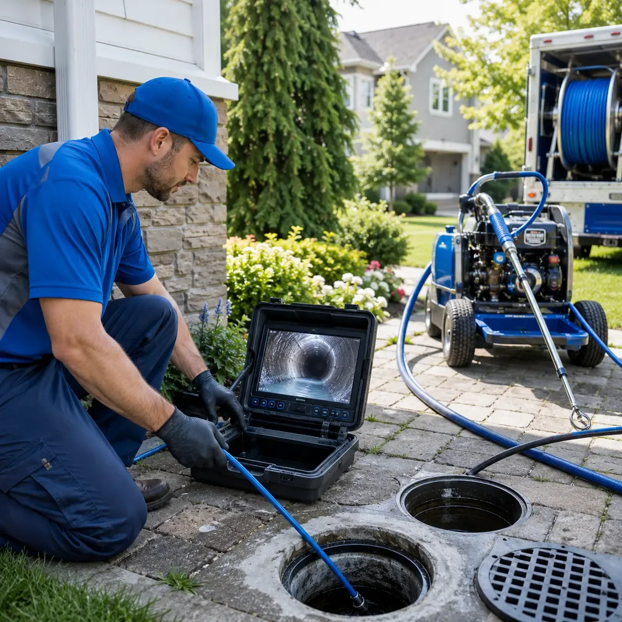 Outdoor drain cleaning professionals serving Gardiner, ME